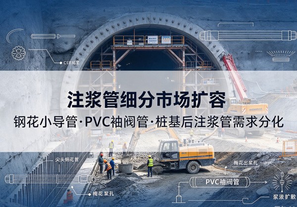 叶城注浆管细分市场扩容，隧道钢花小导管、PVC 袖阀管、桩基后注浆管需求分化